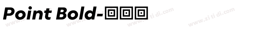 Point Bold字体转换
